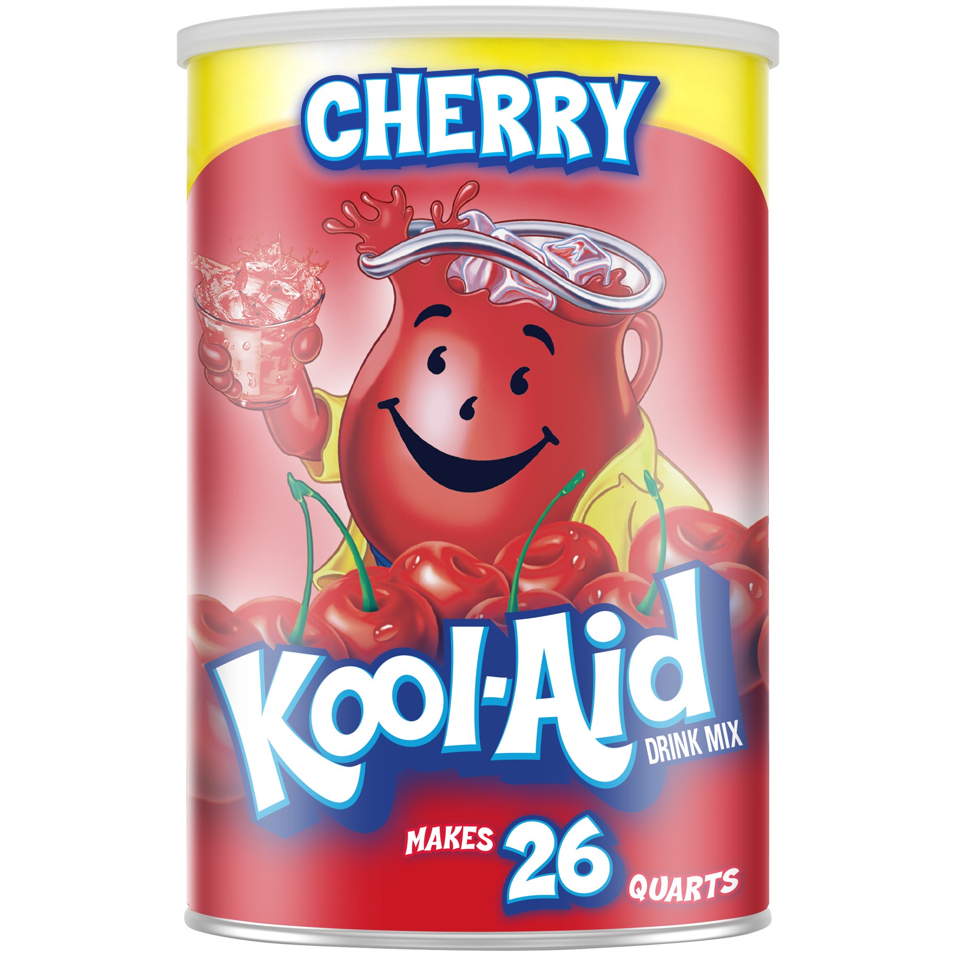 slide 1 of 5, Kool-Aid Sugar-Sweetened Cherry Artificially Flavored Powdered Soft Drink Mix, 63 oz Canister, 63 oz