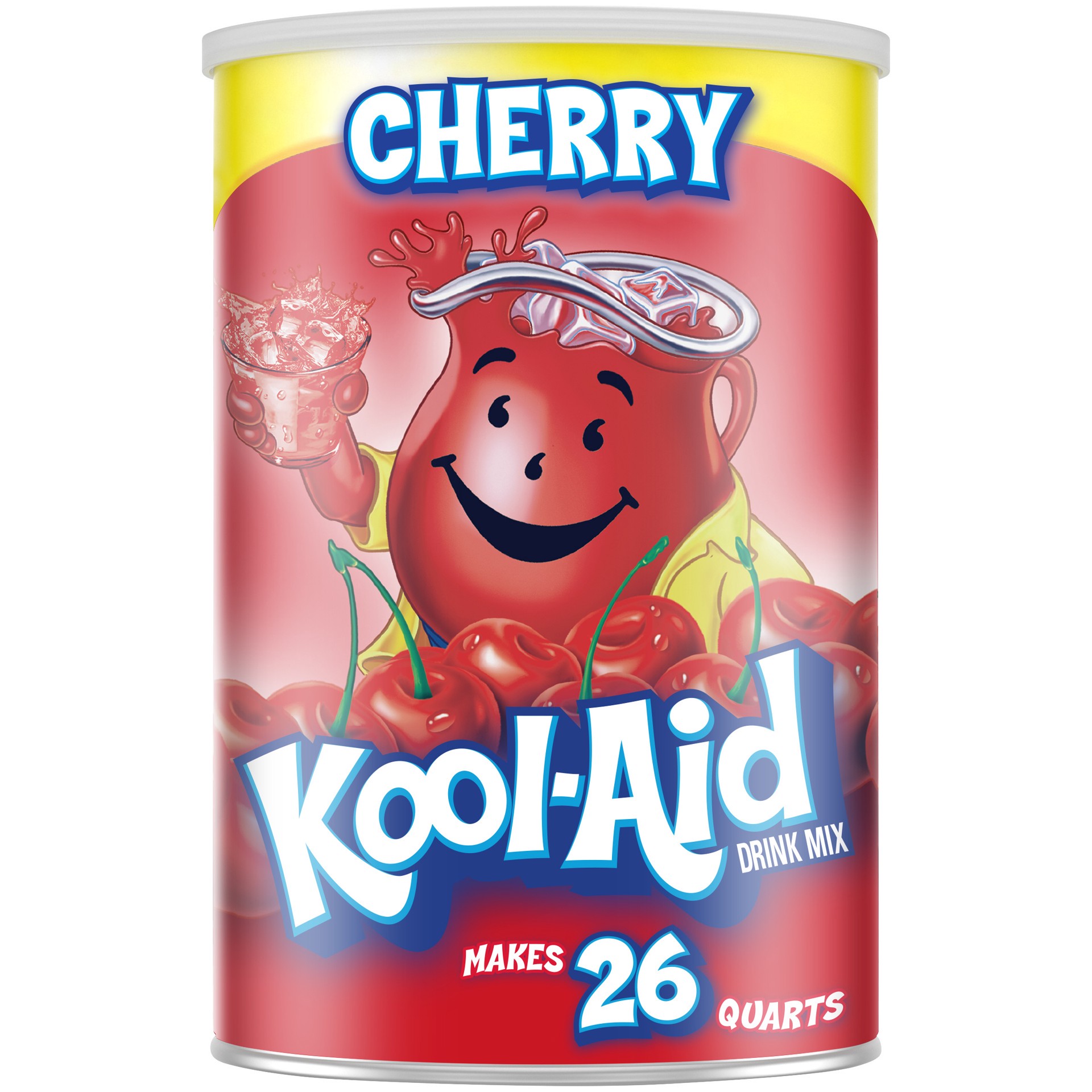 slide 1 of 5, Kool-Aid Sugar-Sweetened Cherry Artificially Flavored Powdered Soft Drink Mix ister, 63 oz