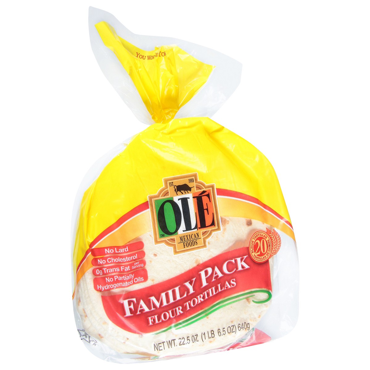 slide 2 of 9, Ole Flour Tortillas Family Pack 20 ea, 20 ct