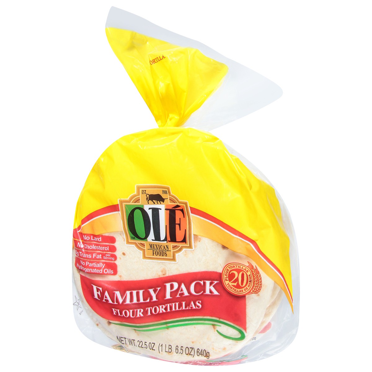 slide 3 of 9, Ole Flour Tortillas Family Pack 20 ea, 20 ct