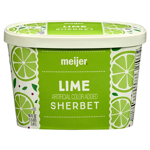 slide 1 of 1, Meijer Lime Sherbet, 48 oz