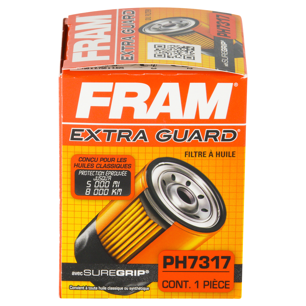 slide 2 of 6, Fram Extra Guard Oil Filter PH7317, 1 ct
