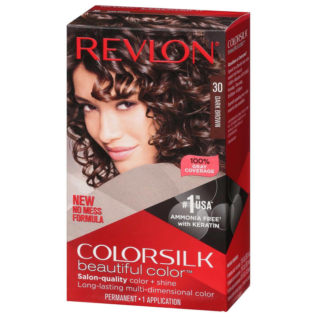 slide 8 of 9, Revlon Colorsilk Dark Brown, 1 ct