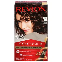 Revlon Colorsilk Beautiful Color Permanent Hair Color, 030 Dark Brown
