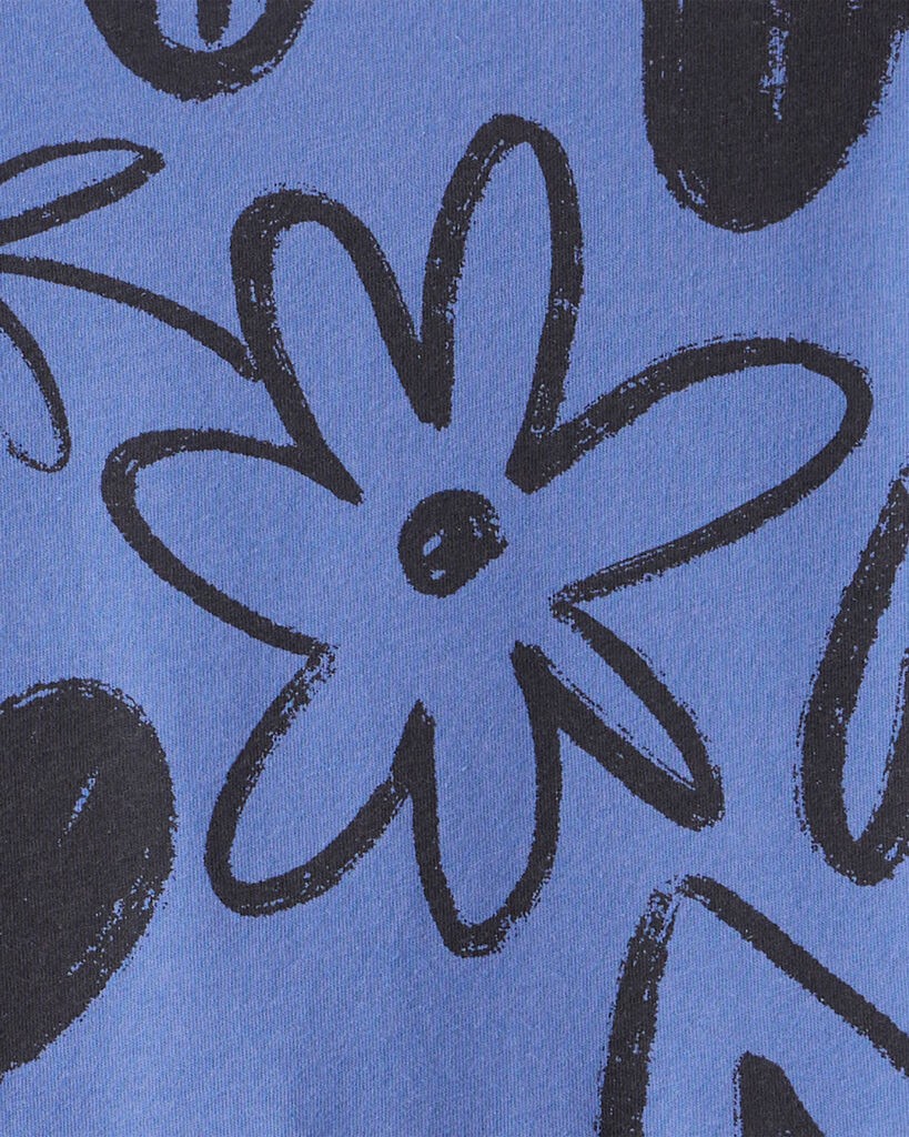 slide 3 of 3, Carter's Girls Heart Long-Sleeve Dress - Blue Blue 14, 1 ct