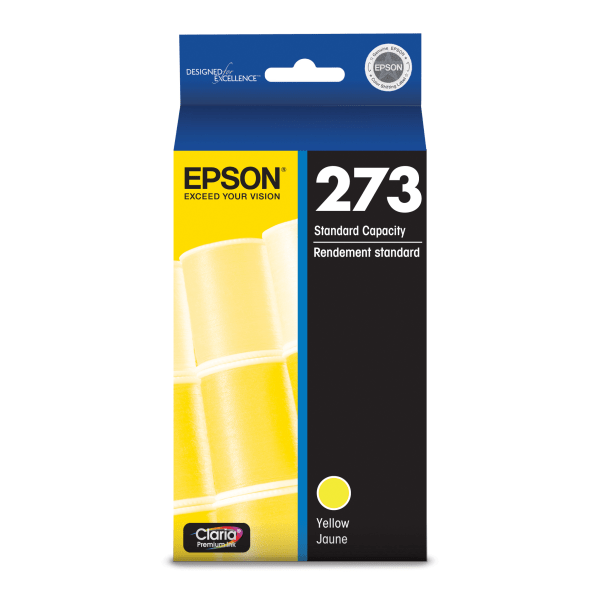 slide 1 of 3, Epson Claria, Premium 273 Yellow Ink Cartridge (T273420-S), 1 ct