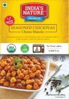 slide 1 of 10, India's Nature Organics Seasoned Chickpeas, 10.5 oz