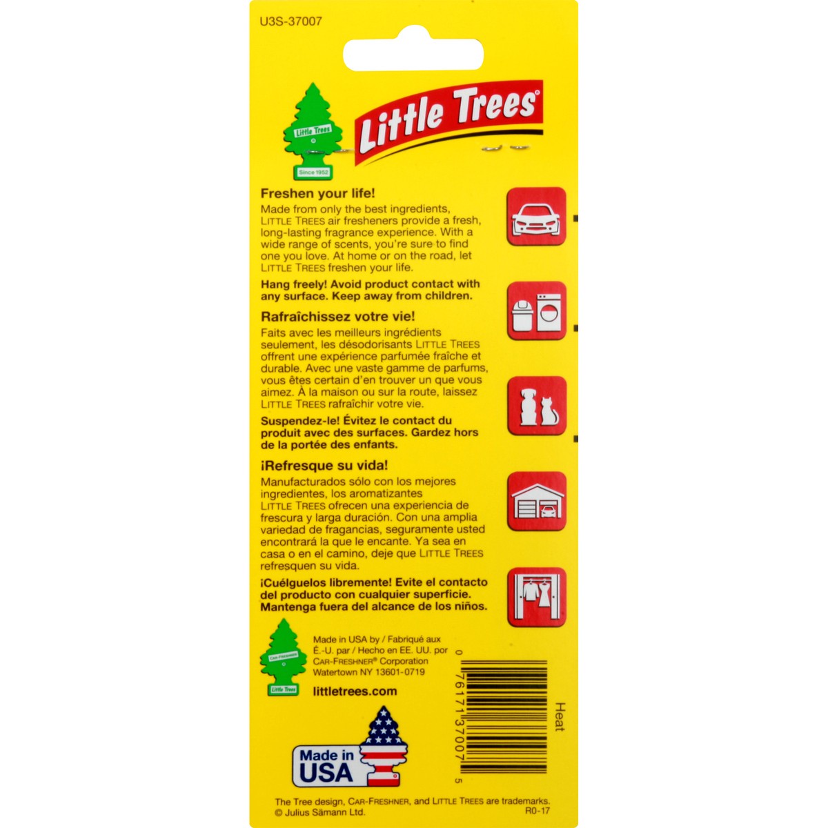 slide 6 of 6, Little Trees Heat Air Freshener, 3 ct