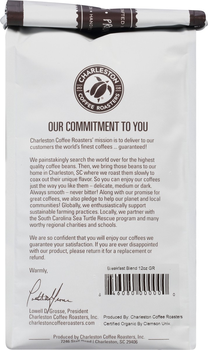 slide 3 of 12, Charleston Coffee Roasters Medium Roast Ground Breakfast Blend Coffee 12 oz, 12 oz