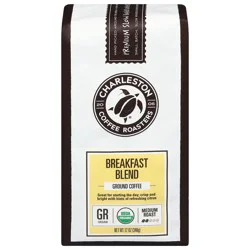 Charleston Coffee Roasters Medium Roast Ground Breakfast Blend Coffee 12 oz