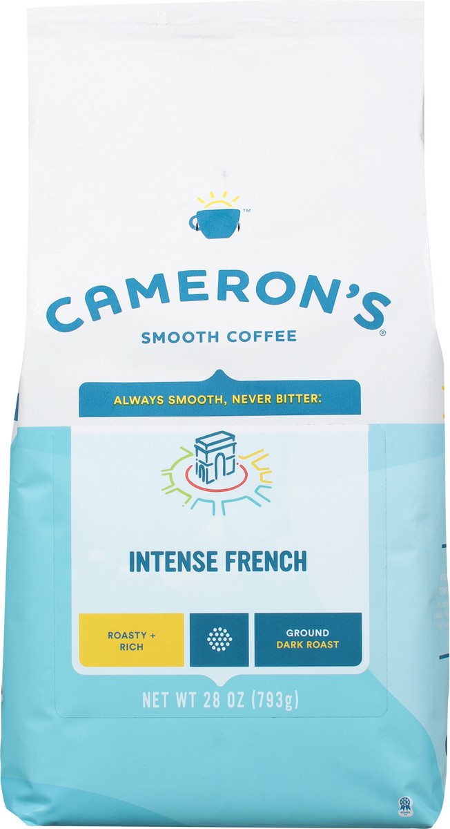 slide 8 of 10, Cameron's Ground Dark Roast Intense French Coffee 28 oz, 28 oz
