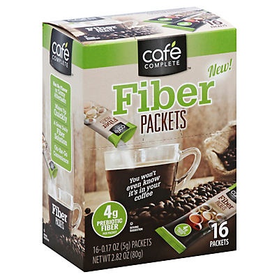 slide 1 of 1, Café Complete Fiber Coffee & Beverage Additive Packets, 16 ct