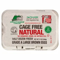 Mountainside Farms Grade A Large Brown Eggs