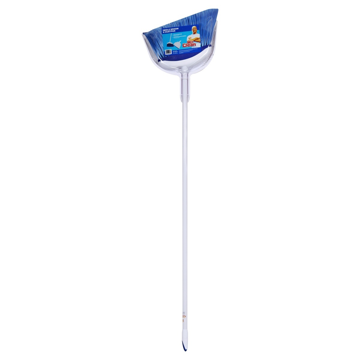slide 1 of 1, Mr. Clean Angle Broom & Dustpan 1 ea, 1 ct