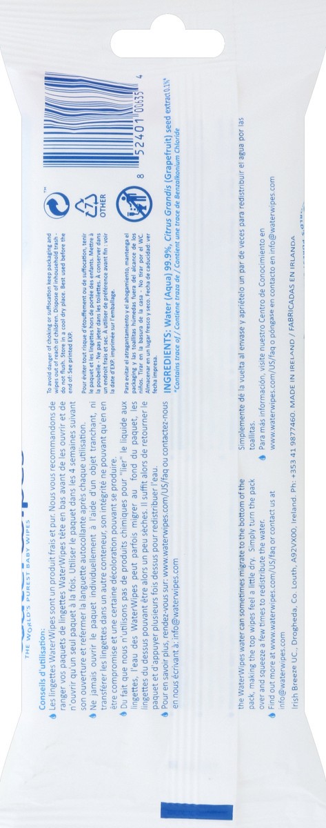 slide 6 of 6, WaterWipes Wipes, 28 ct