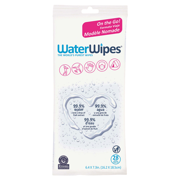 slide 1 of 6, WaterWipes Wipes, 28 ct