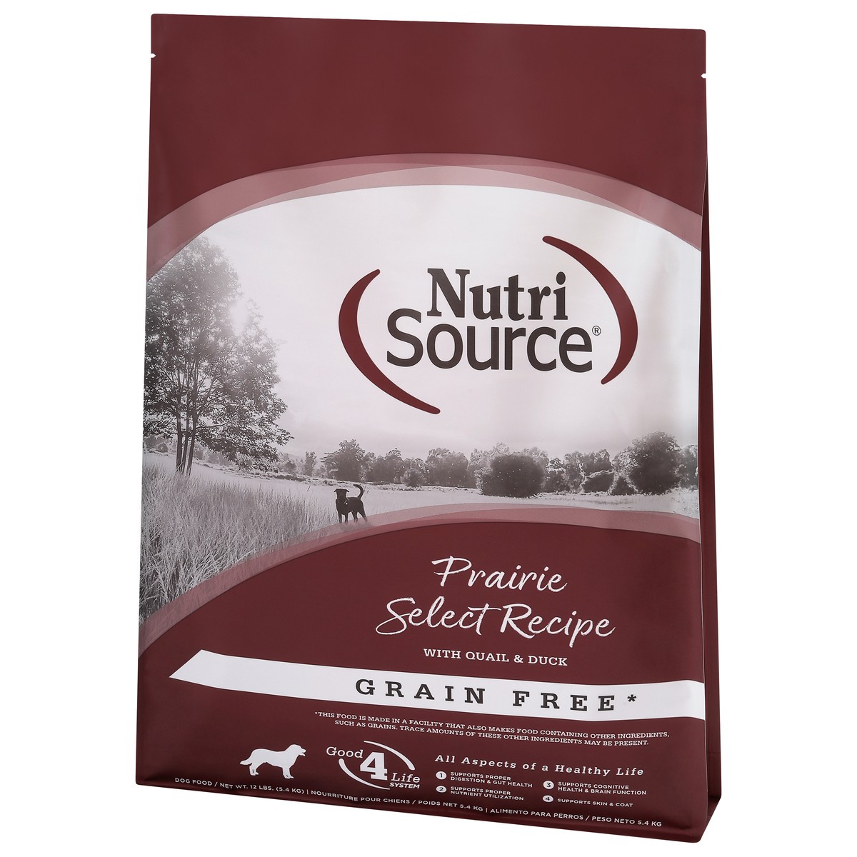slide 14 of 15, NutriSource Grain Free All Life Stages Prairie Select Recipe with Quail & Duck Dog Food 12 lb, 192 oz