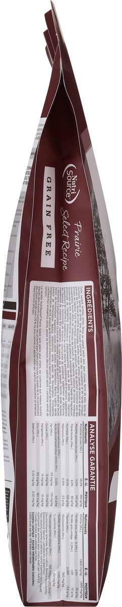 slide 5 of 15, NutriSource Grain Free All Life Stages Prairie Select Recipe with Quail & Duck Dog Food 12 lb, 192 oz