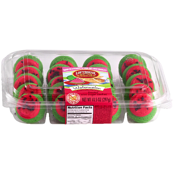 slide 1 of 1, Lofthouse Mini Watermelon Cookies, 10.5 oz