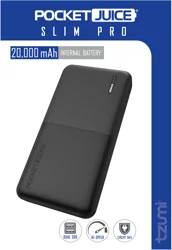 TZUMI Pocketjuice Slim Pro 20k Mah, Portable Power Bank And Charger