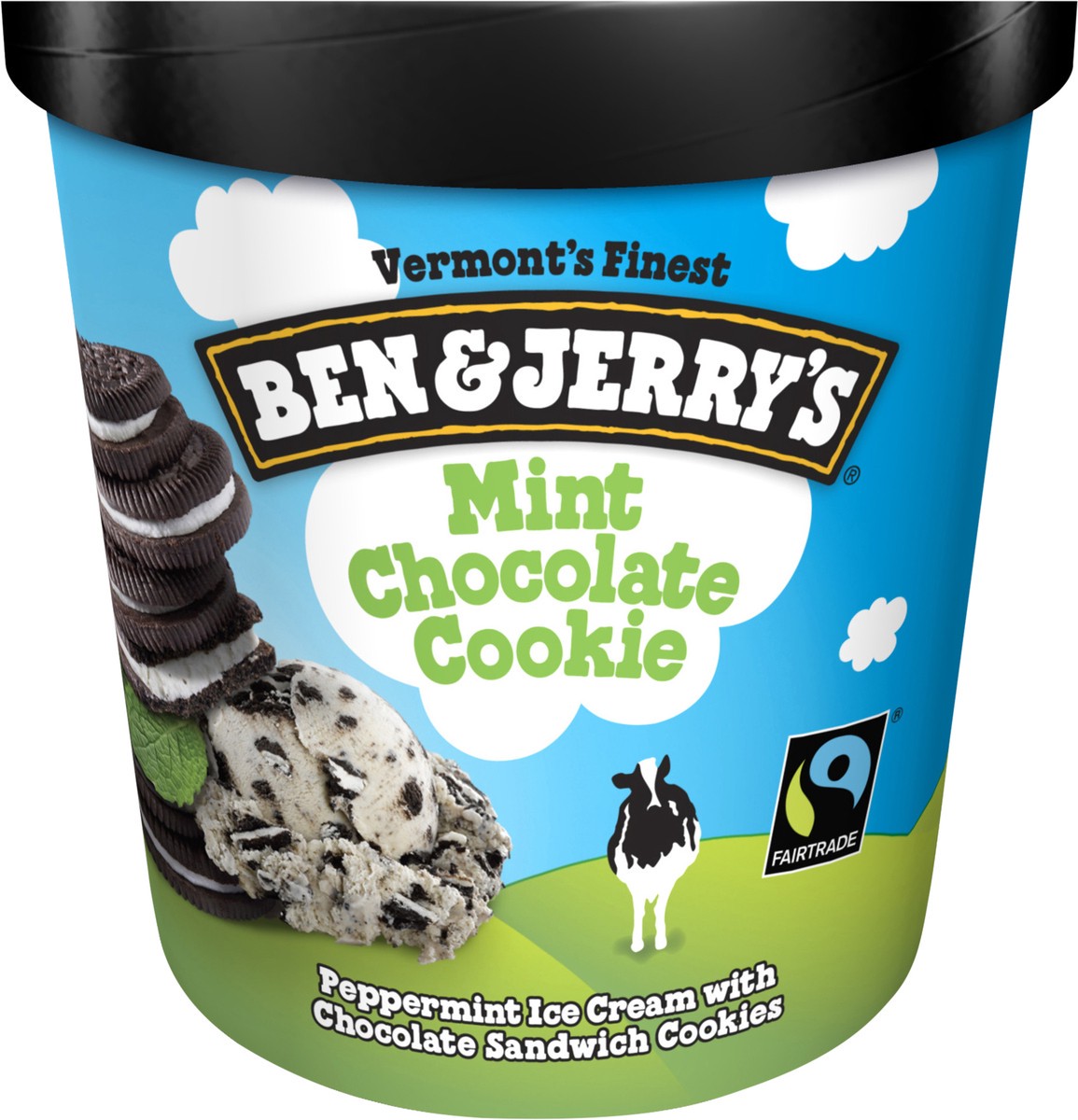 slide 2 of 2, Ben & Jerry's Ice Cream Mint Chocolate Cookie, 16 oz, 