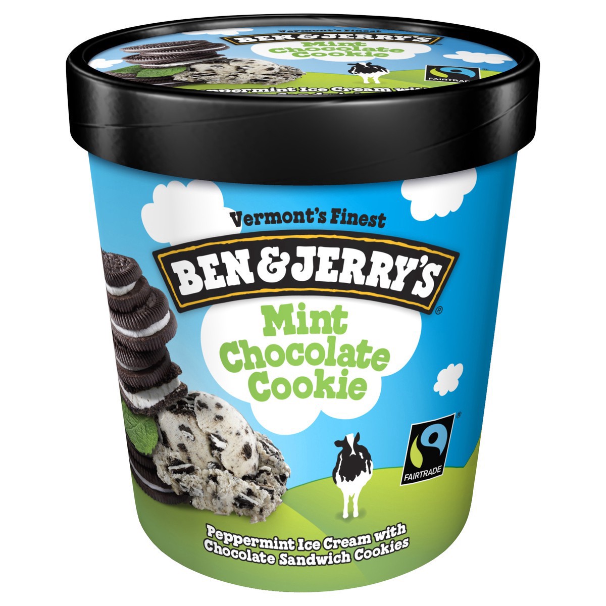 slide 1 of 2, Ben & Jerry's Ice Cream Mint Chocolate Cookie, 16 oz, 