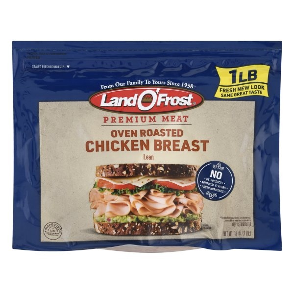 slide 1 of 1, Land O' Frost Premium Oven Roasted White Turkey Breast & White Turkey, 16 oz