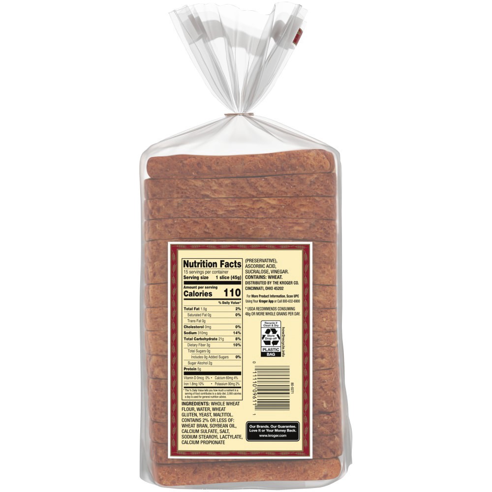 slide 6 of 6, Western Hearth Sugar Free Wide Pan 100% Whole Wheat Bread, 24 oz