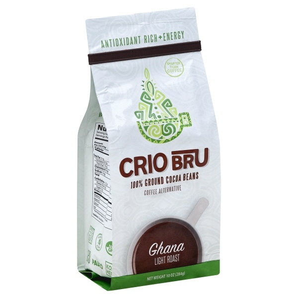 slide 1 of 1, Crio Bru Ghana Light Roast Ground Cocoa, 10 oz