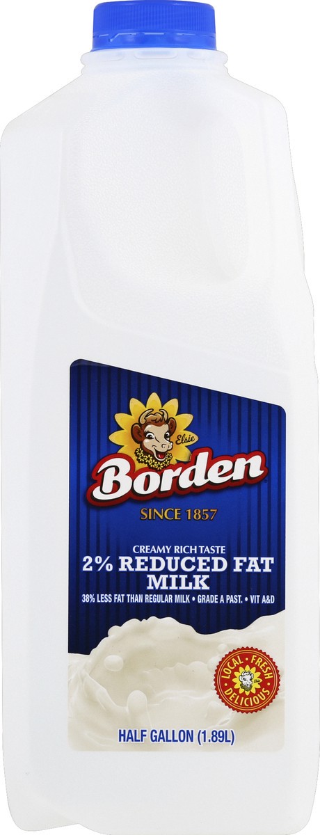 slide 5 of 6, Borden Milk 0.5 gl, 1/2 gal