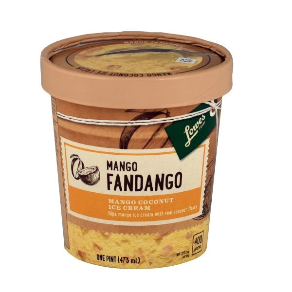 slide 1 of 1, Lowes Foods Mango Fandango Ice Cream, 16 oz