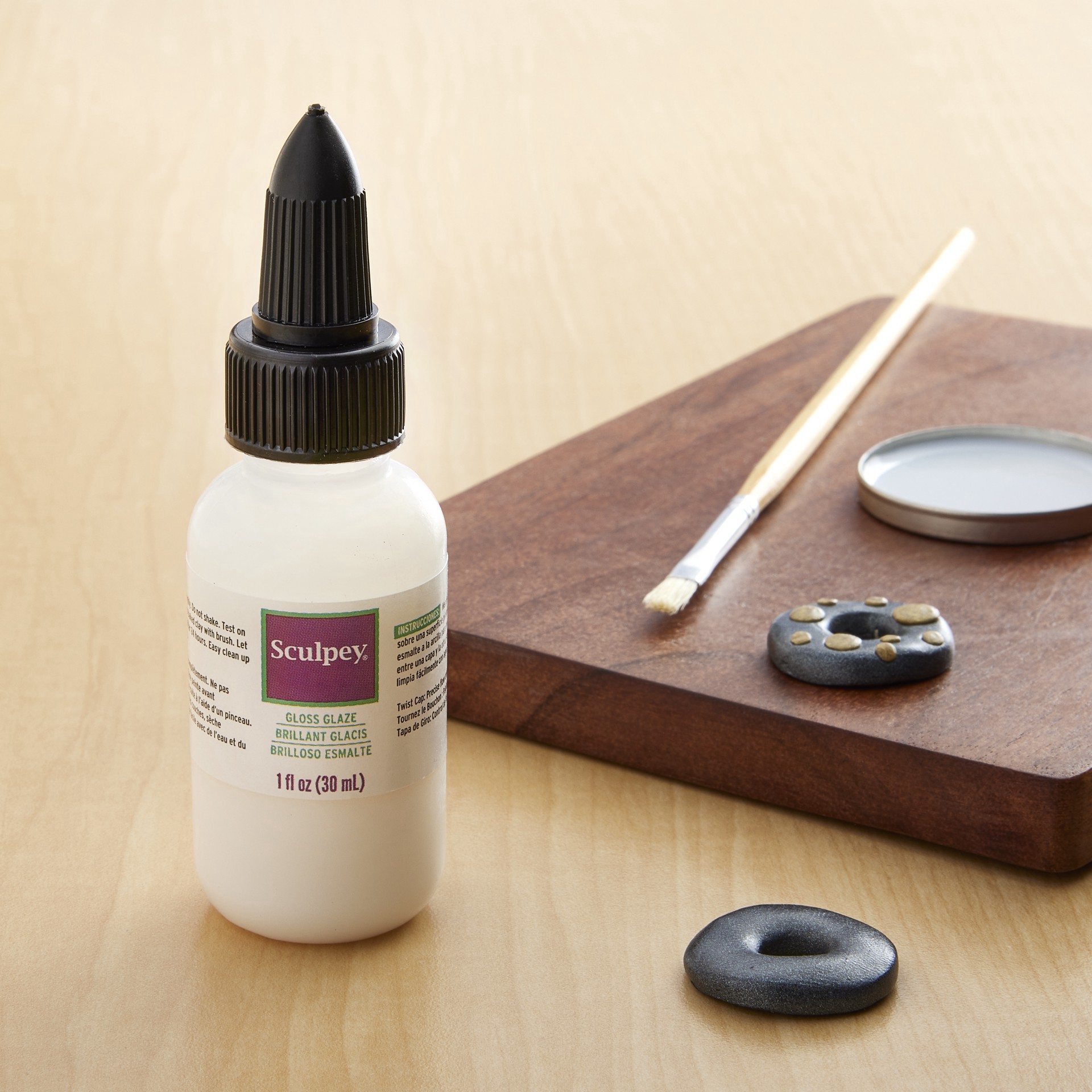 slide 2 of 2, Sculpey Gloss Glaze, 1 fl oz