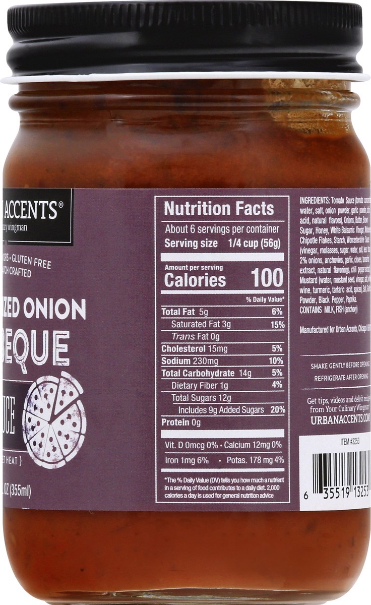 slide 7 of 13, Urban Accents Spicy Caramelized Onion Barbeque Pizza Sauce 12 oz, 12 oz