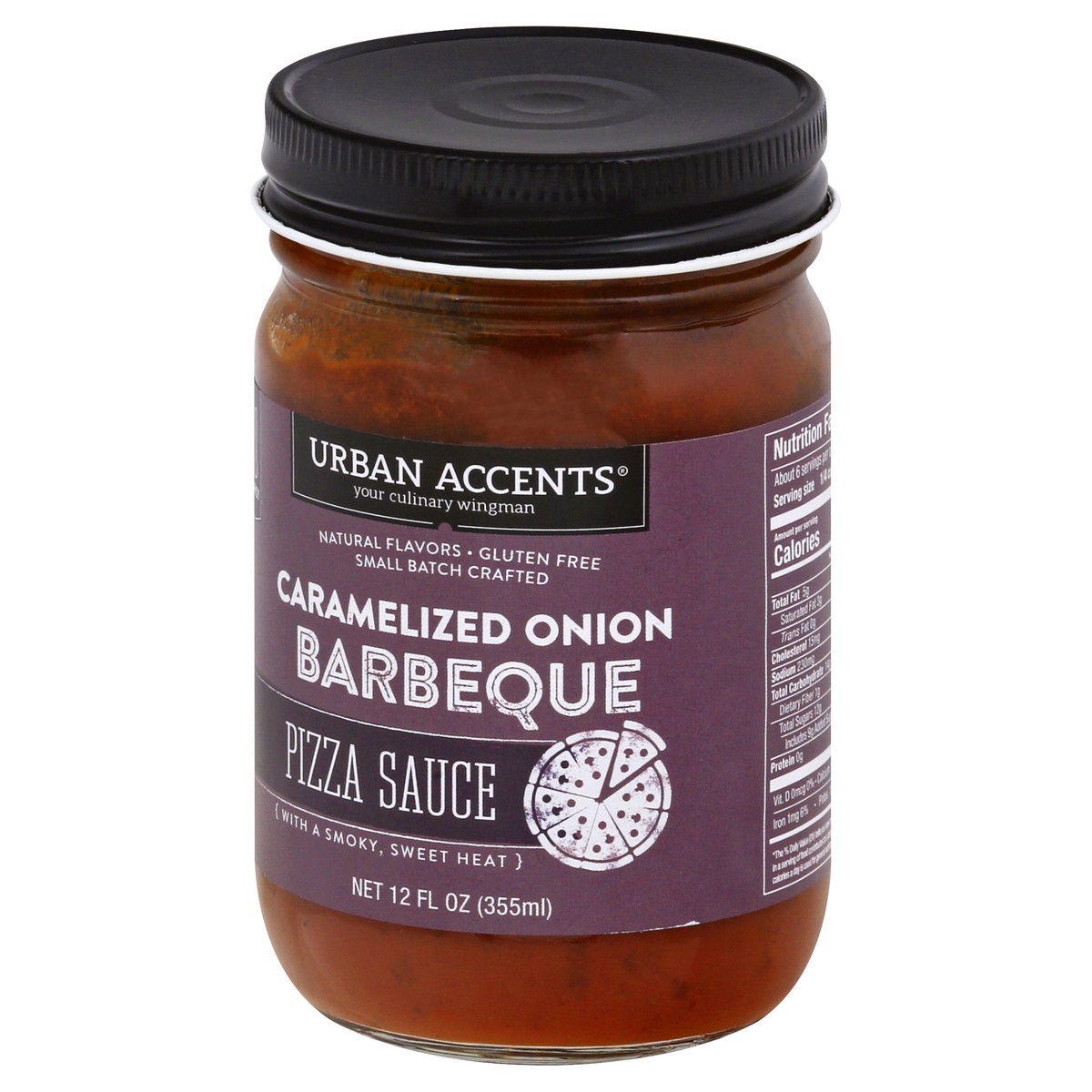 slide 9 of 13, Urban Accents Spicy Caramelized Onion Barbeque Pizza Sauce 12 oz, 12 oz