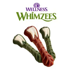 Whimzees Brushzees Natural Grain Free Dental Dog Treats, Extra Large Breed, 1 count