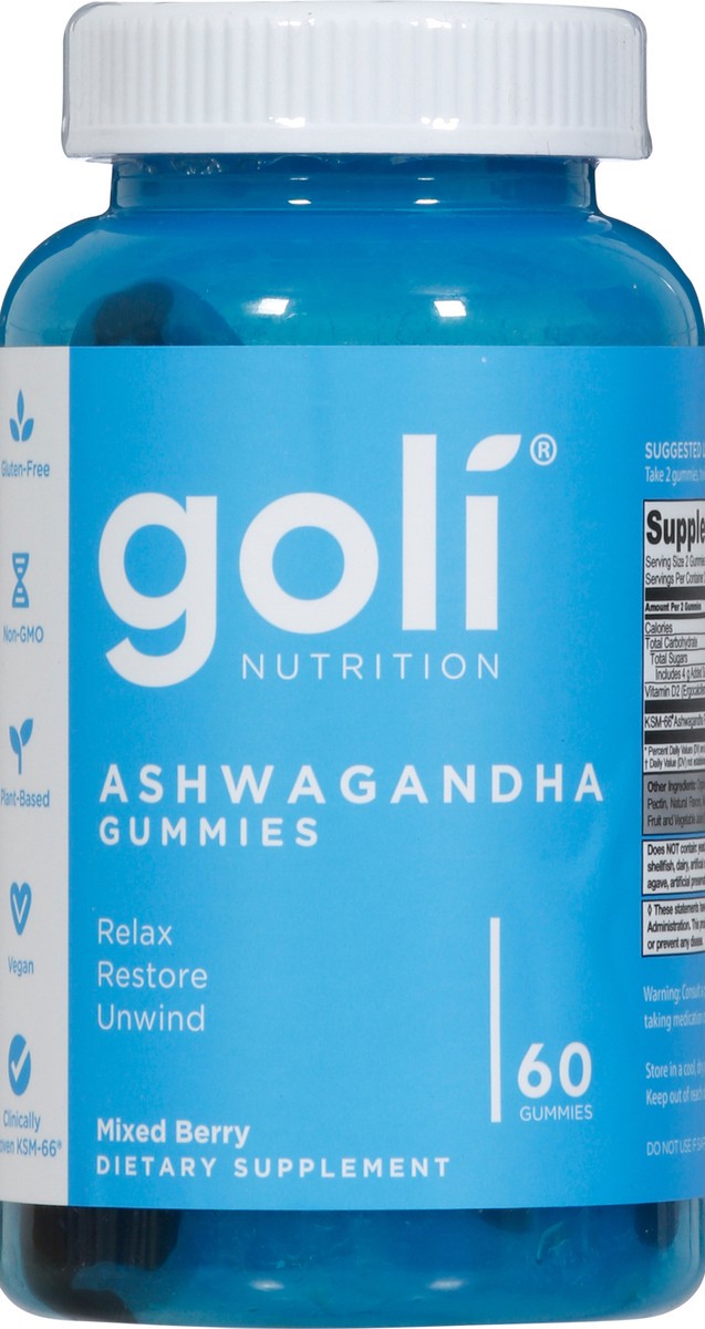 slide 13 of 13, Goli Nutrition Goli Ashwagandha Gummies, 60 count, 60 ct