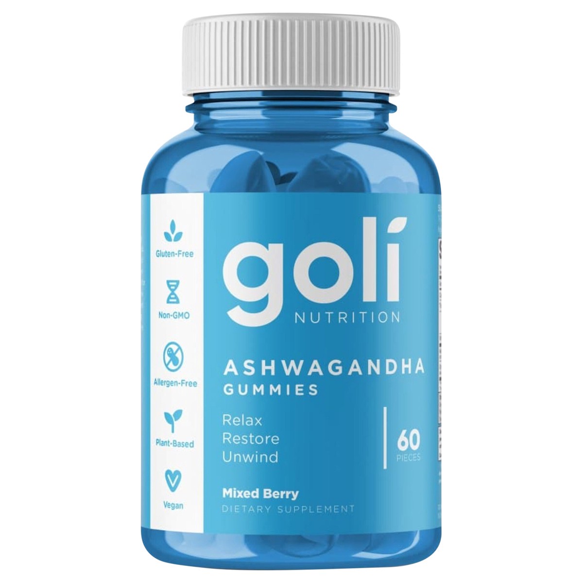 slide 1 of 13, Goli Nutrition Goli Ashwagandha Gummies, 60 count, 60 ct