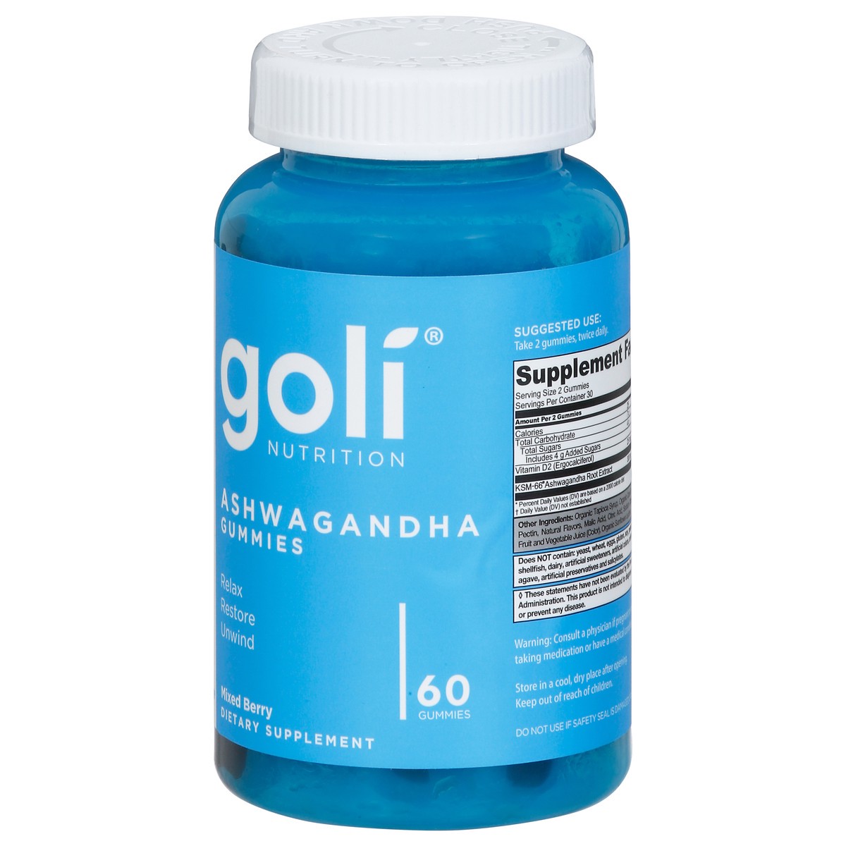 slide 4 of 13, Goli Nutrition Goli Ashwagandha Gummies, 60 count, 60 ct