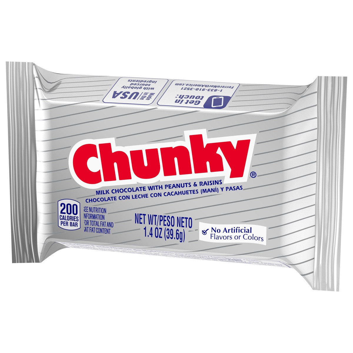 slide 3 of 4, Chunky Milk Chocolate with Peanuts & Raisins Bar 1.4 oz, 1.4 oz