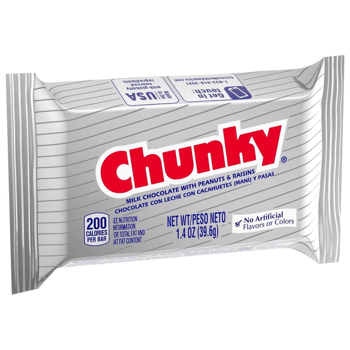 slide 2 of 4, Chunky Milk Chocolate with Peanuts & Raisins Bar 1.4 oz, 1.4 oz