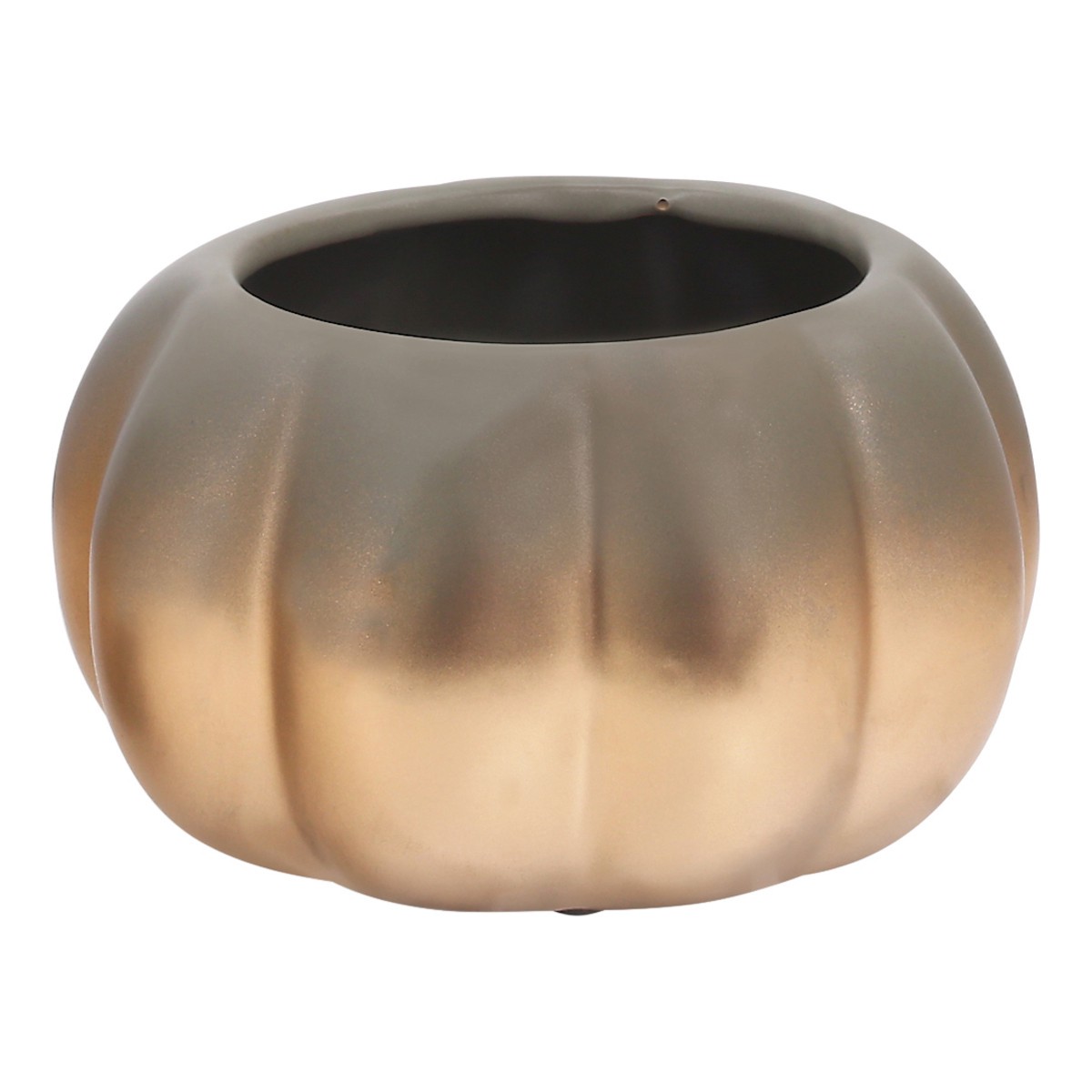 slide 2 of 11, Safeway Debi Lilly Gold Fade Pumpkin Planter, 1 ct