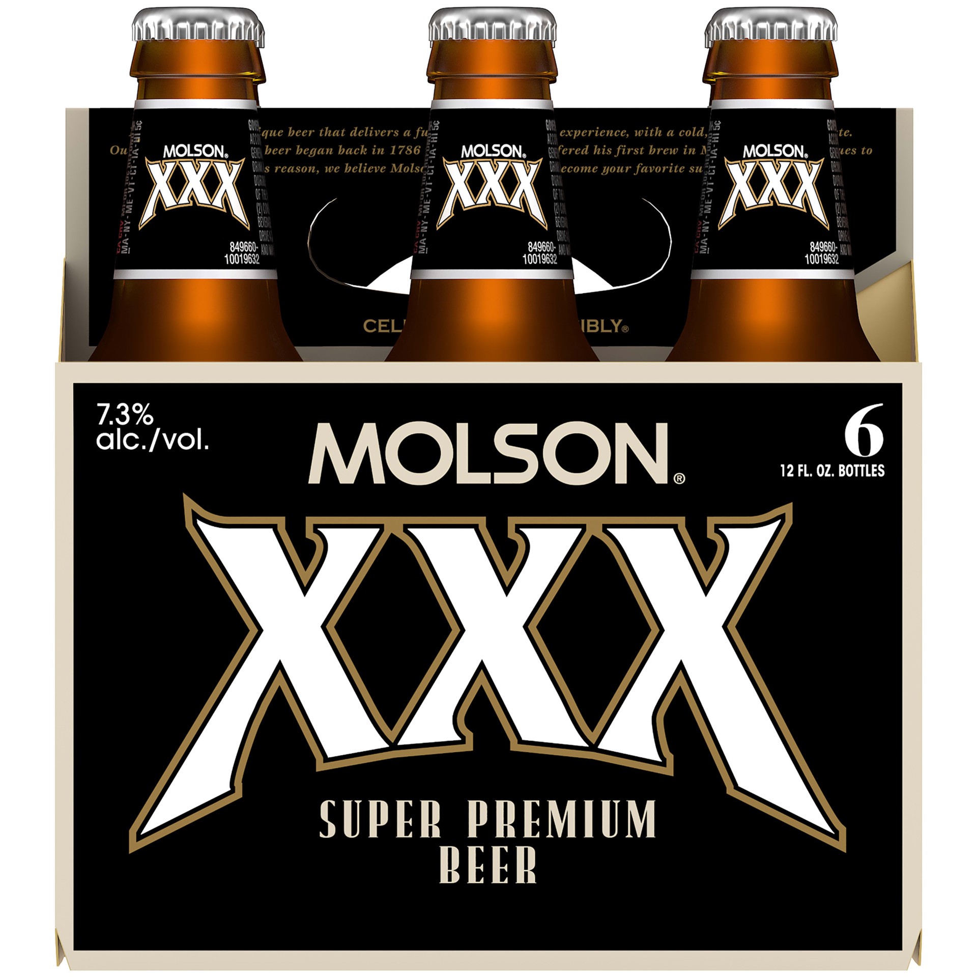 slide 4 of 5, Molson A specialty lager with a smooth, slightly sweet balanced beer with 7.3% ABV., 6 ct; 12 oz