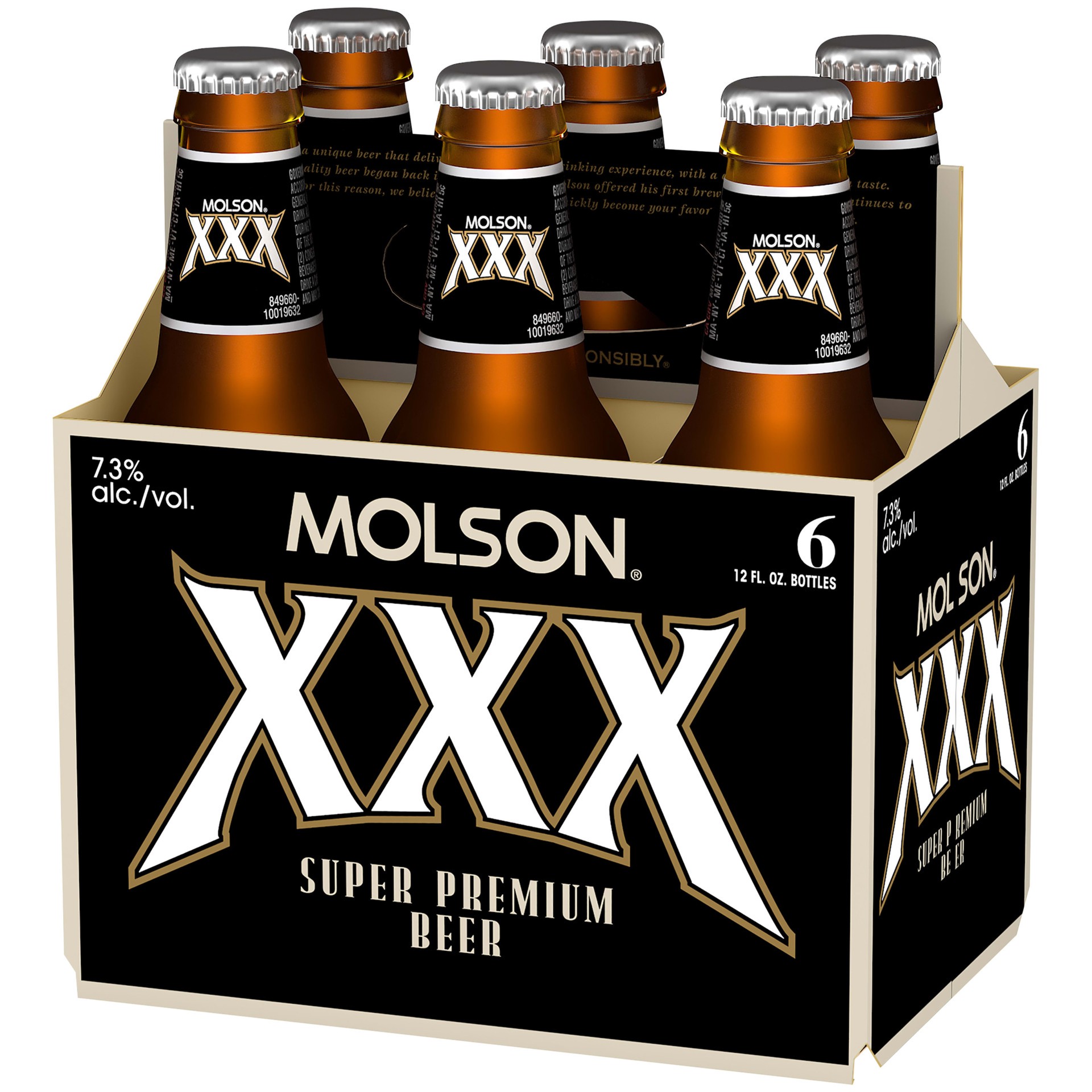 slide 3 of 5, Molson A specialty lager with a smooth, slightly sweet balanced beer with 7.3% ABV., 6 ct; 12 oz