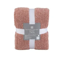 HD Designs® Heathered Cozy Knit Blanket - Pink