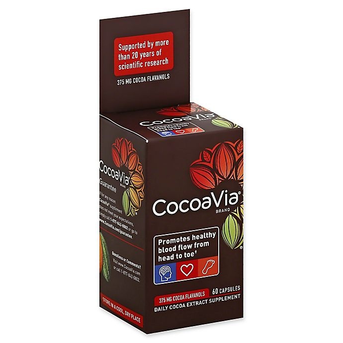 slide 1 of 1, CocoaVia Cocoa Extract Dietary Supplement Capsules, 60 ct