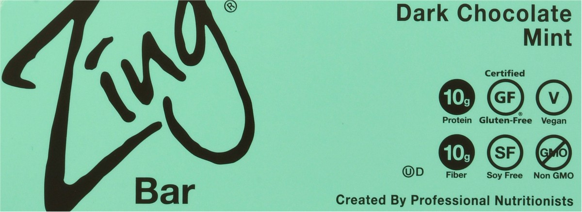 slide 11 of 14, Zing Dark Chocolate Mint Bar 12 - 1.76 oz Packs, 12 ct
