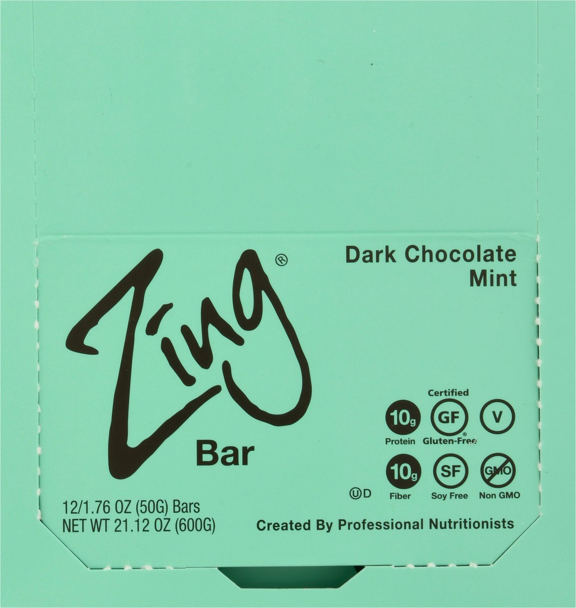 slide 7 of 14, Zing Dark Chocolate Mint Bar 12 - 1.76 oz Packs, 12 ct