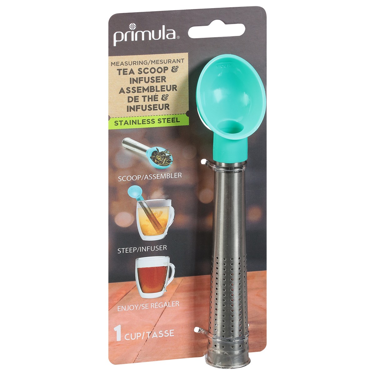 slide 2 of 9, Primula Tea Scoop & Infuser, Measuring, Stainless Steel, 1 ct