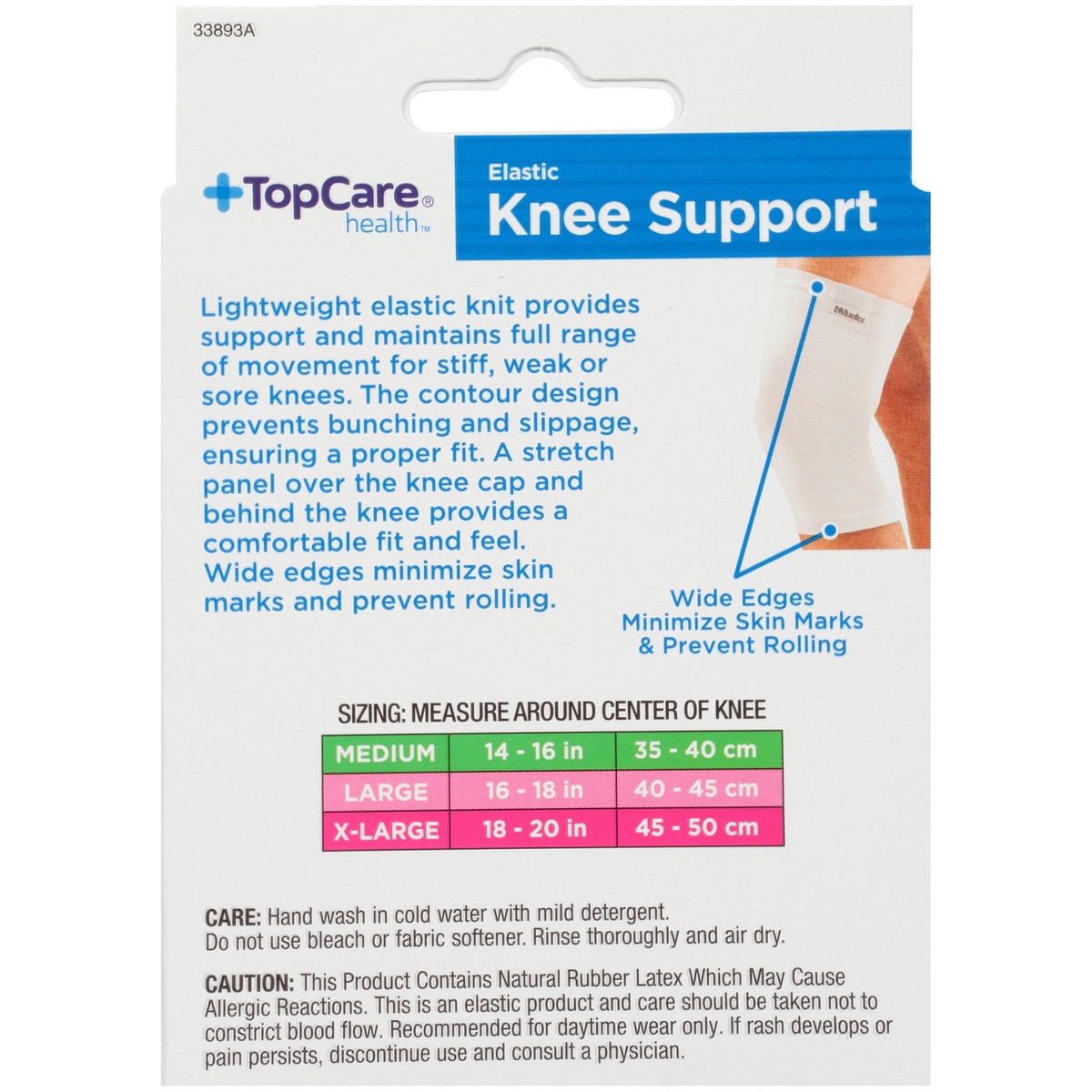 slide 8 of 8, TopCare Elastic Knee Support, Extra Large, XL