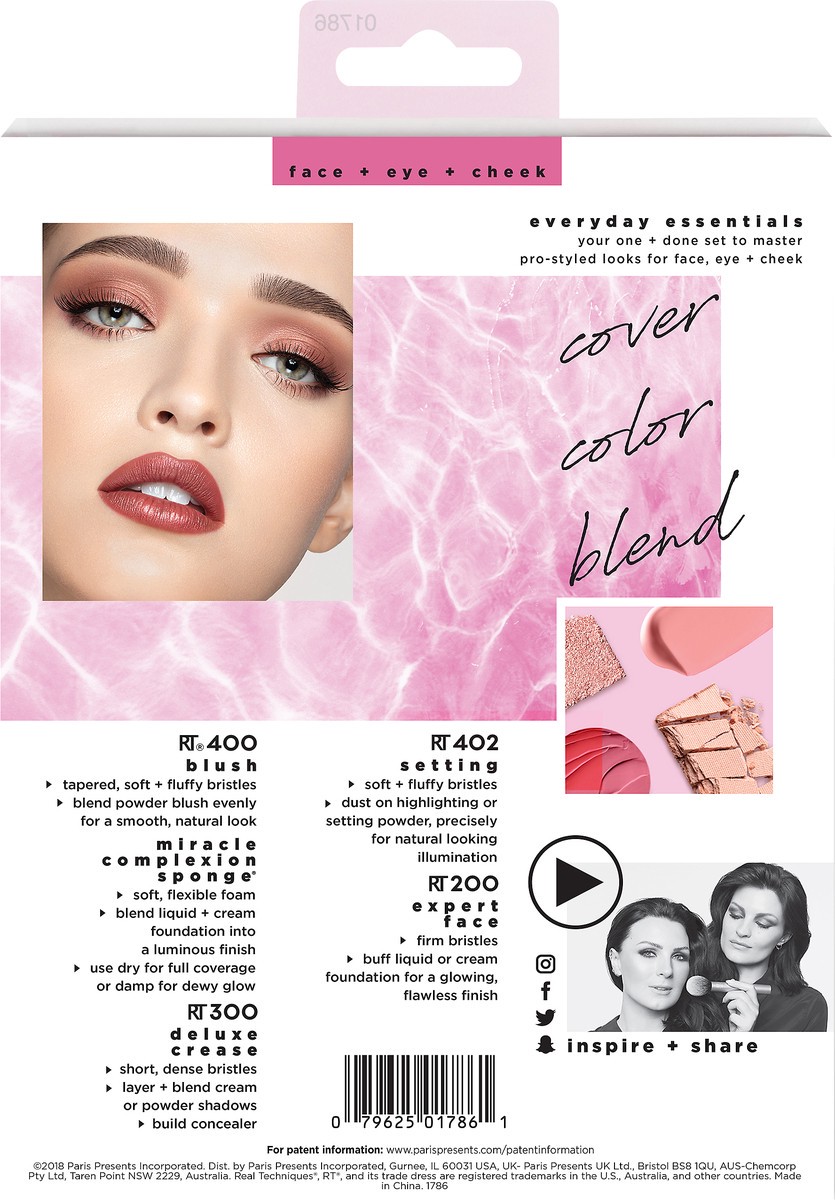 slide 2 of 3, Real Techniques Everyday Essentials 5 ea, 5 ct